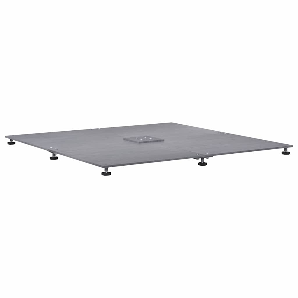 Base para sombrilla Aspecto de madera gris oscuro