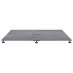 Base para sombrilla Aspecto de madera gris oscuro