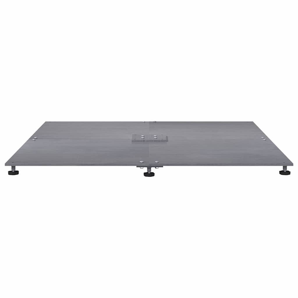 Base para sombrilla Aspecto de madera gris oscuro