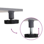 Base para sombrilla Aspecto de madera gris oscuro