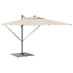 Base para sombrilla Aspecto de madera gris oscuro