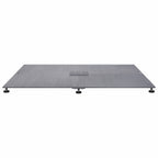 Base para sombrilla Aspecto de madera gris oscuro