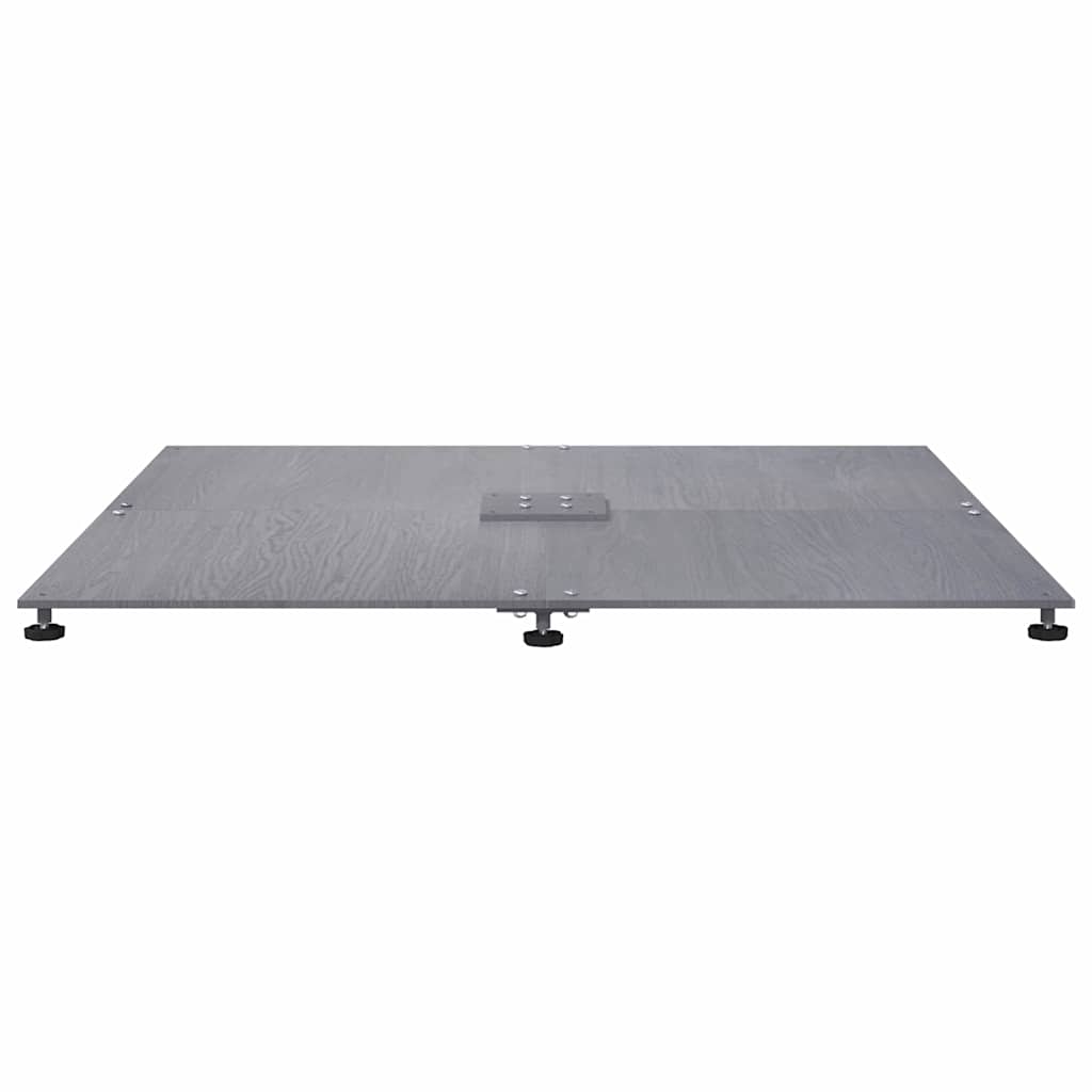 Base para sombrilla Aspecto de madera gris oscuro