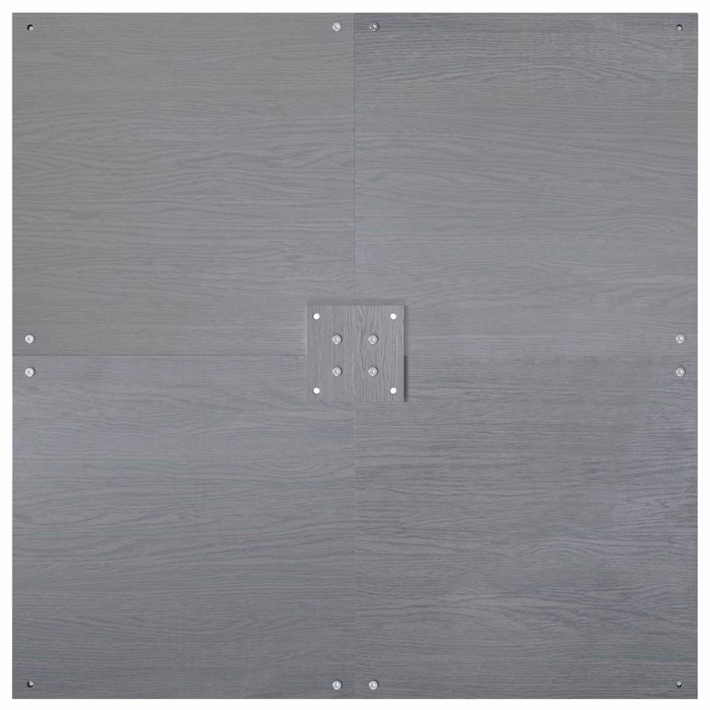 Base para sombrilla Aspecto de madera gris oscuro
