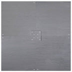 Base para sombrilla Aspecto de madera gris oscuro