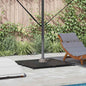 Base para sombrilla Aspecto de madera gris oscuro