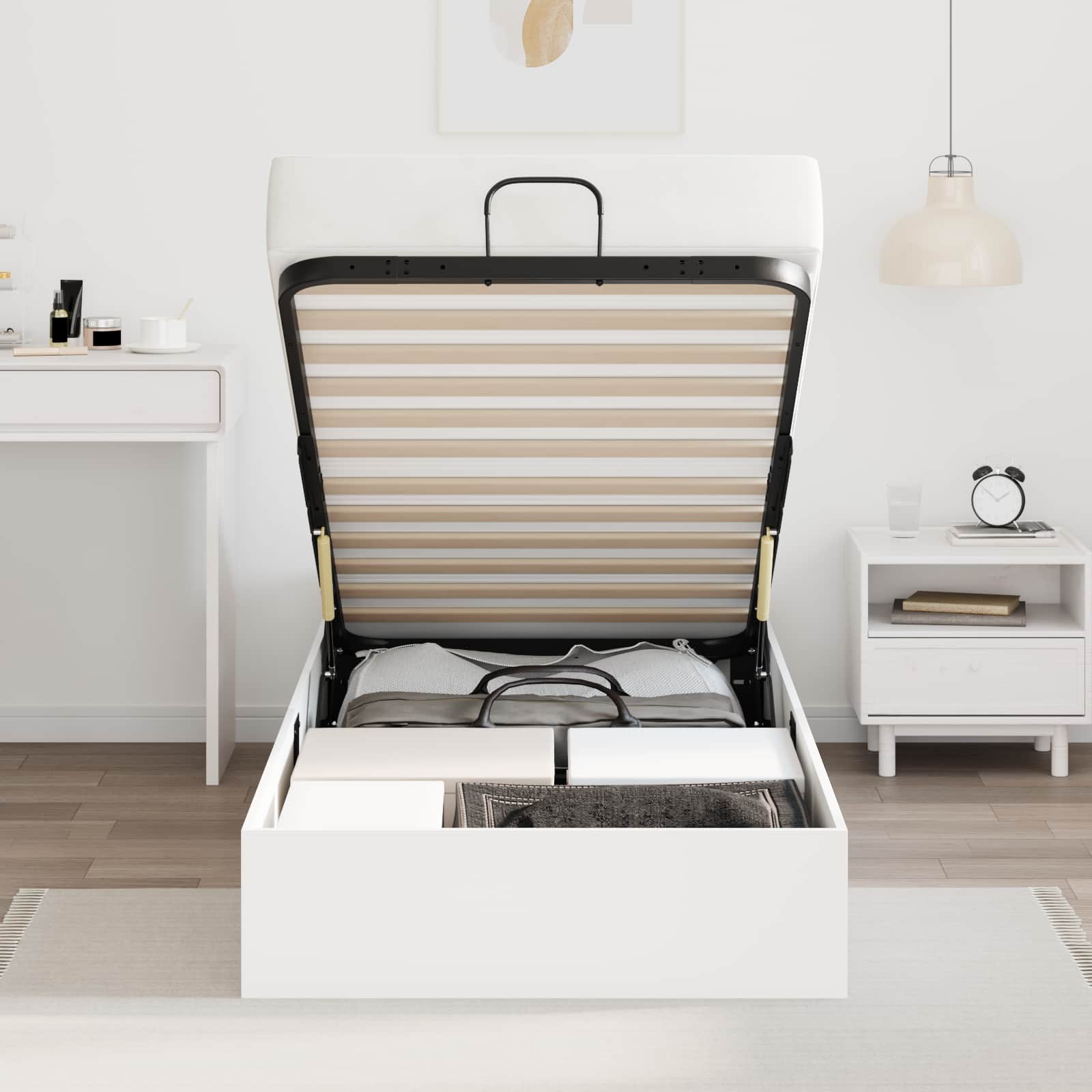 Estructura de Cama Ottoman 75,5 x 190 cm Madera de ingeniería