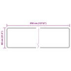 Pasillo de alfombra MARSA Verde bosque 50 x 150 cm