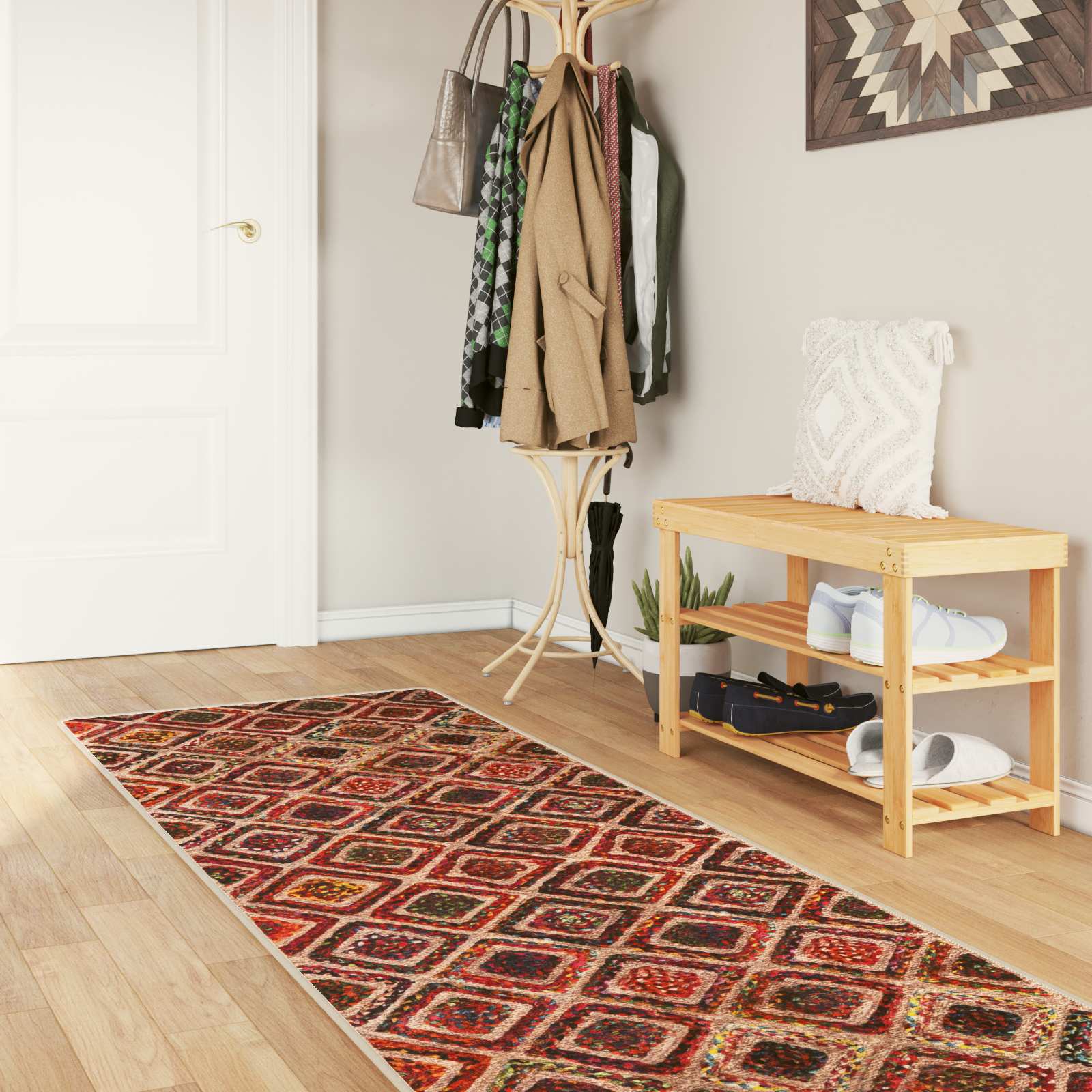 Pasillo de alfombra MARSA 100 x 100 cm Poliéster y PVC