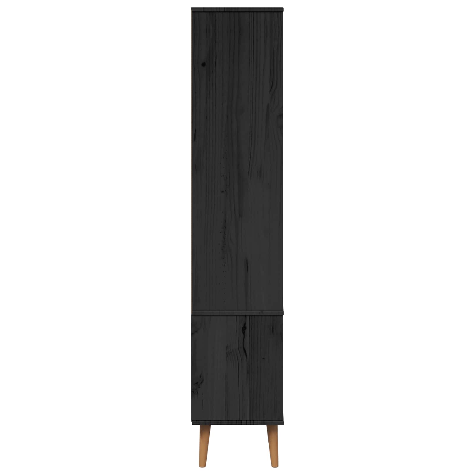 Gabinete de Exhibición de Vidrio Negro 90 x 35 x 175 cm