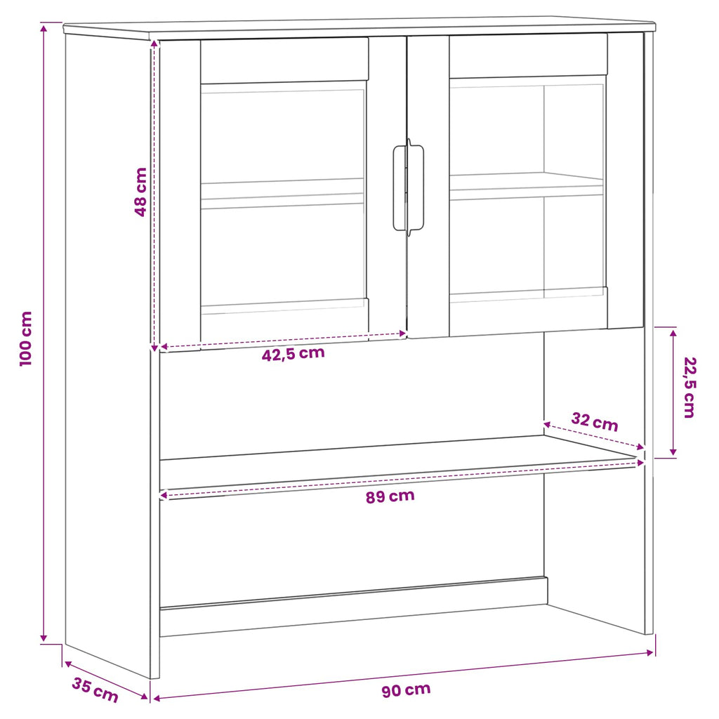 Hutch Caramelo 90 x 35 x 100 cm