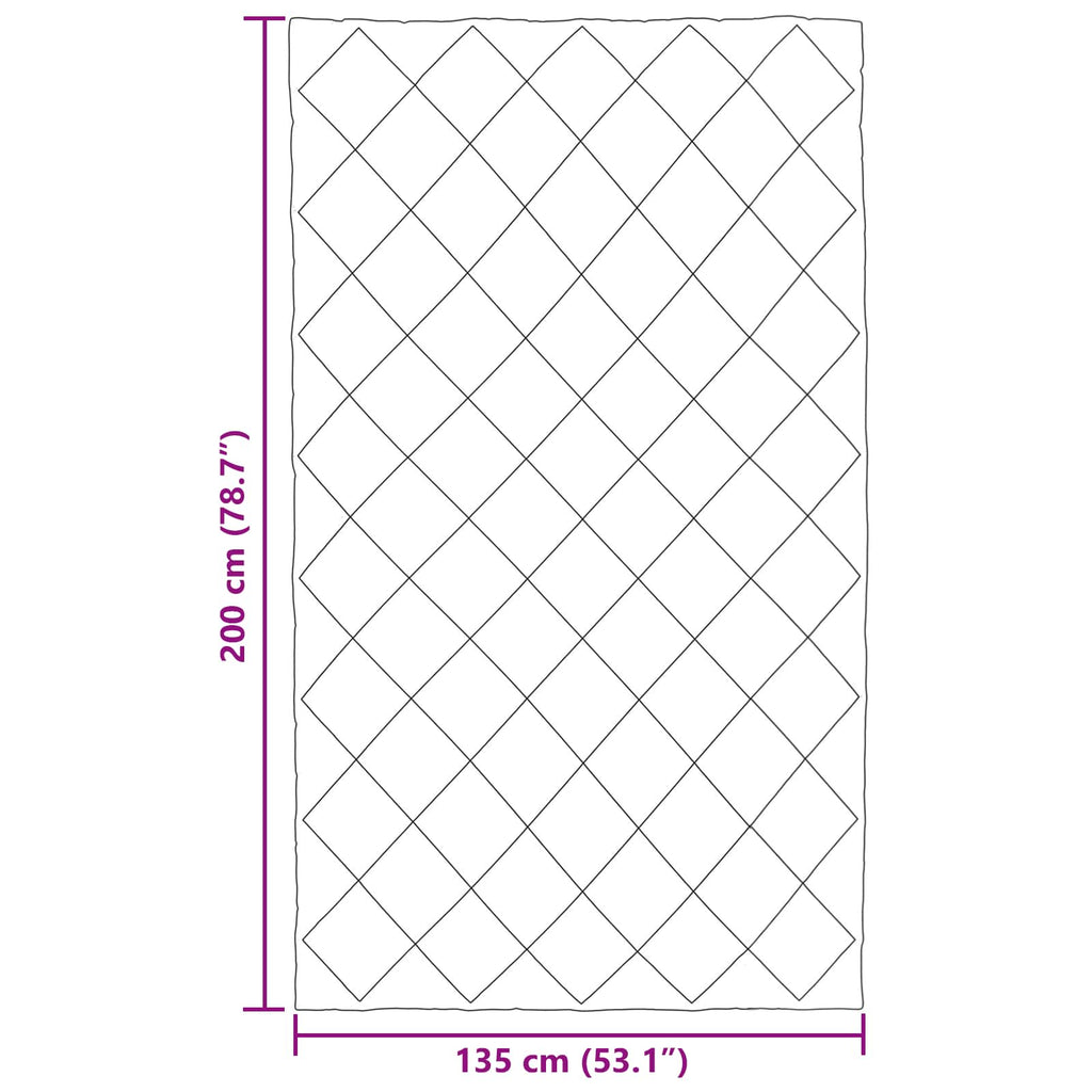 Edredón de Verano Antracita 200 x 135 cm Microfibra