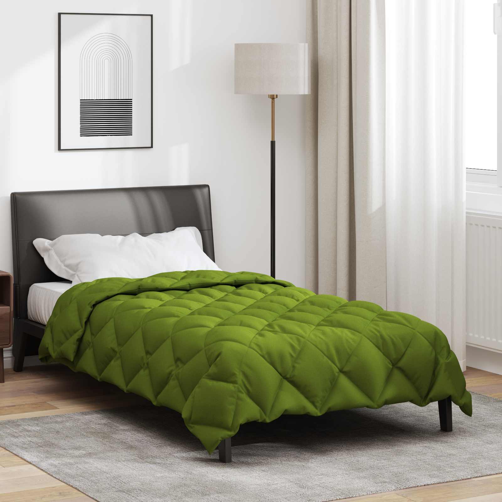 Anthracite Winter Duvet 135 x 200 cm Microfiber