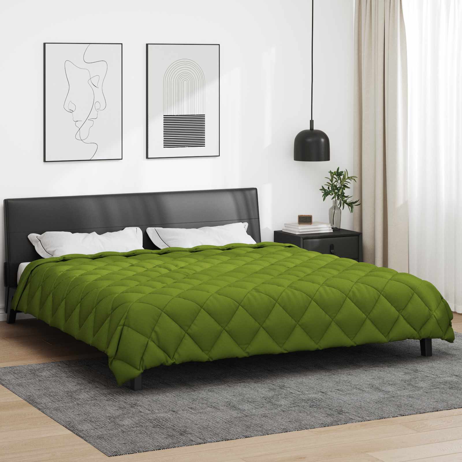 Anthracite Winter Duvet 135 x 200 cm Microfiber