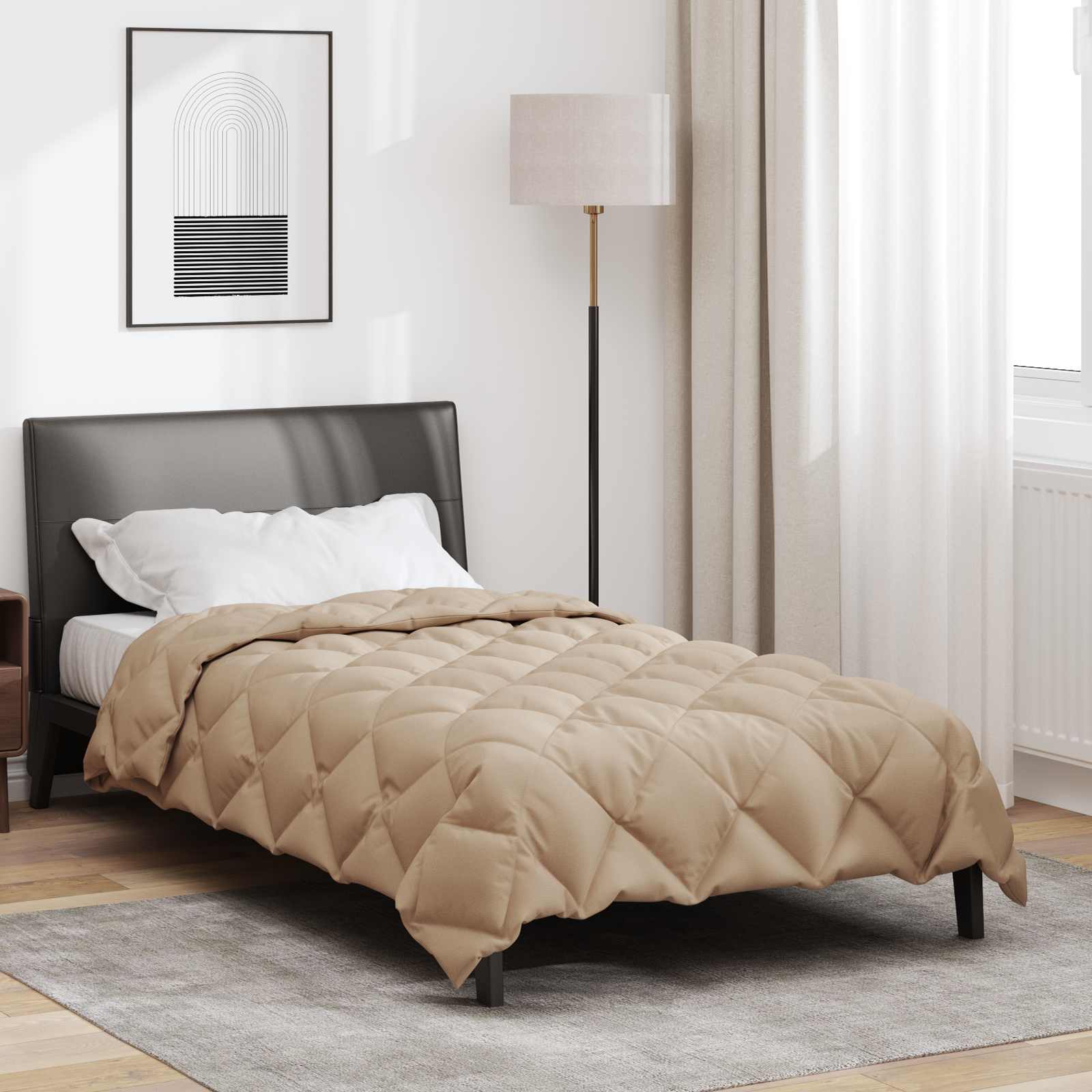 Anthracite Winter Duvet 135 x 200 cm Microfiber