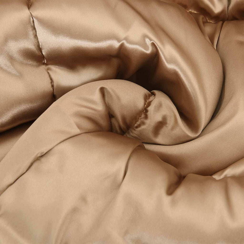 Edredón de Todo el Año Dorado 135 x 200 cm Satén y Microfibra