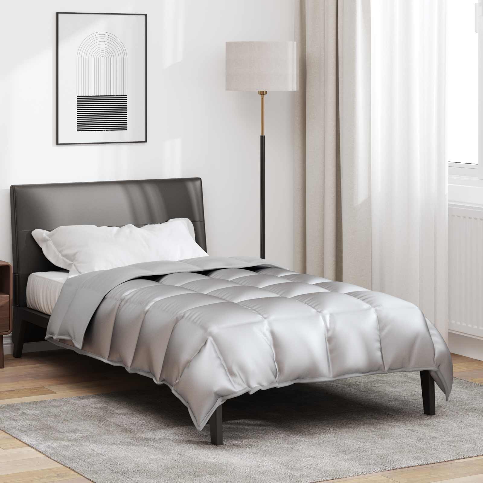Golden Winter Duvet 135 x 200 cm Satin and Microfiber