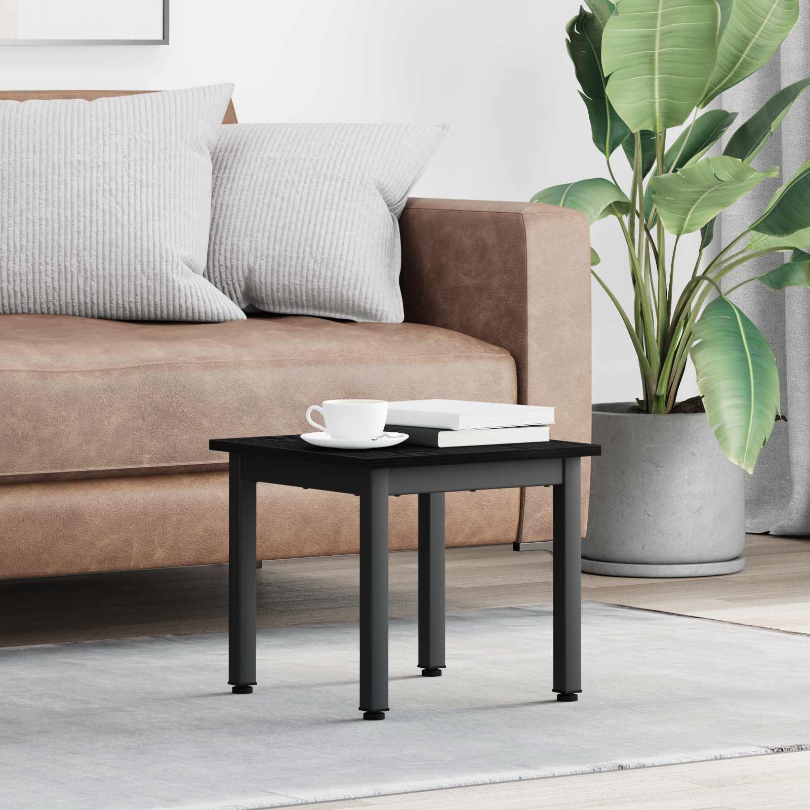 Sonoma Grey Coffee Table 100 x 100 x 45 cm Engineered Wood