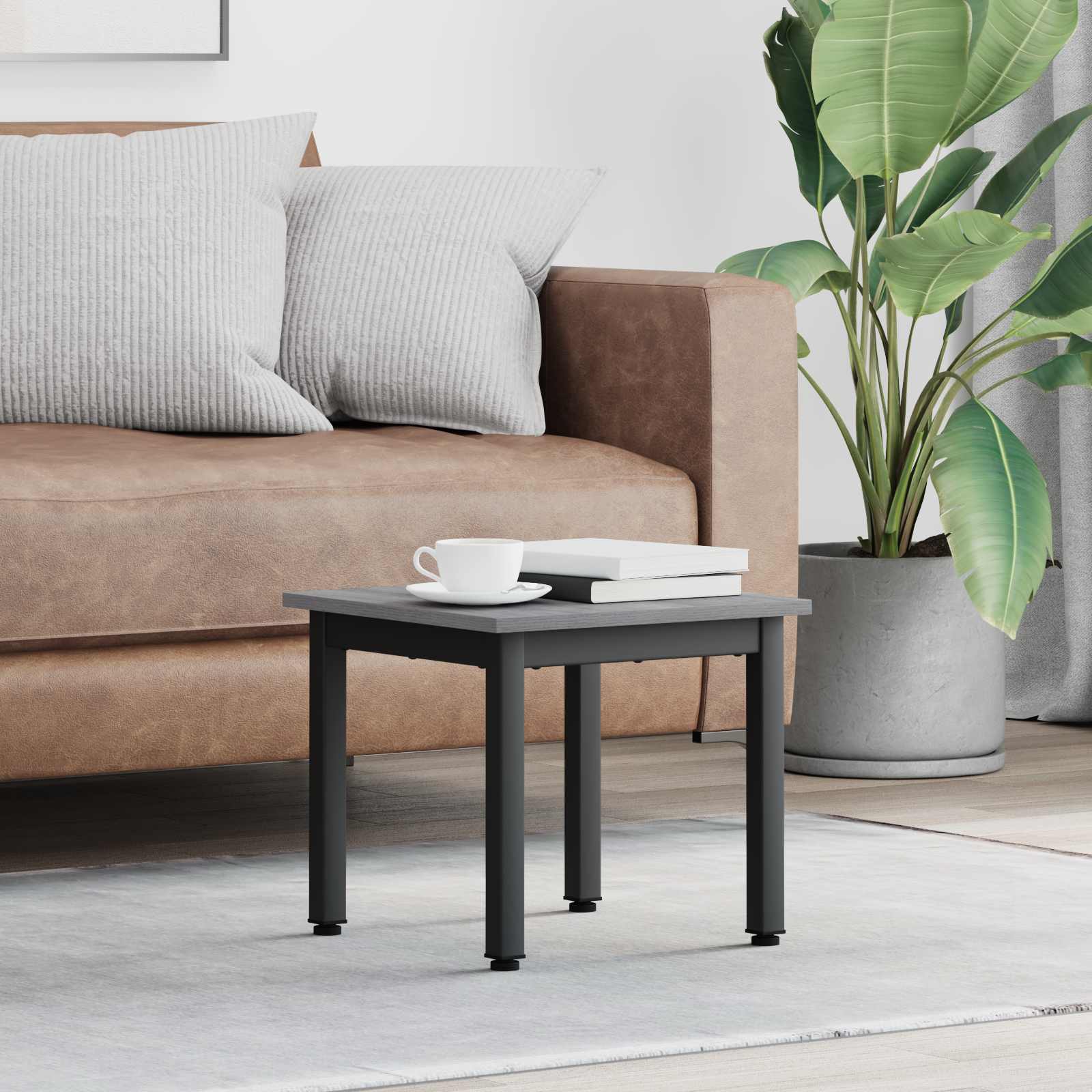 Sonoma Grey Coffee Table 100 x 100 x 45 cm Engineered Wood