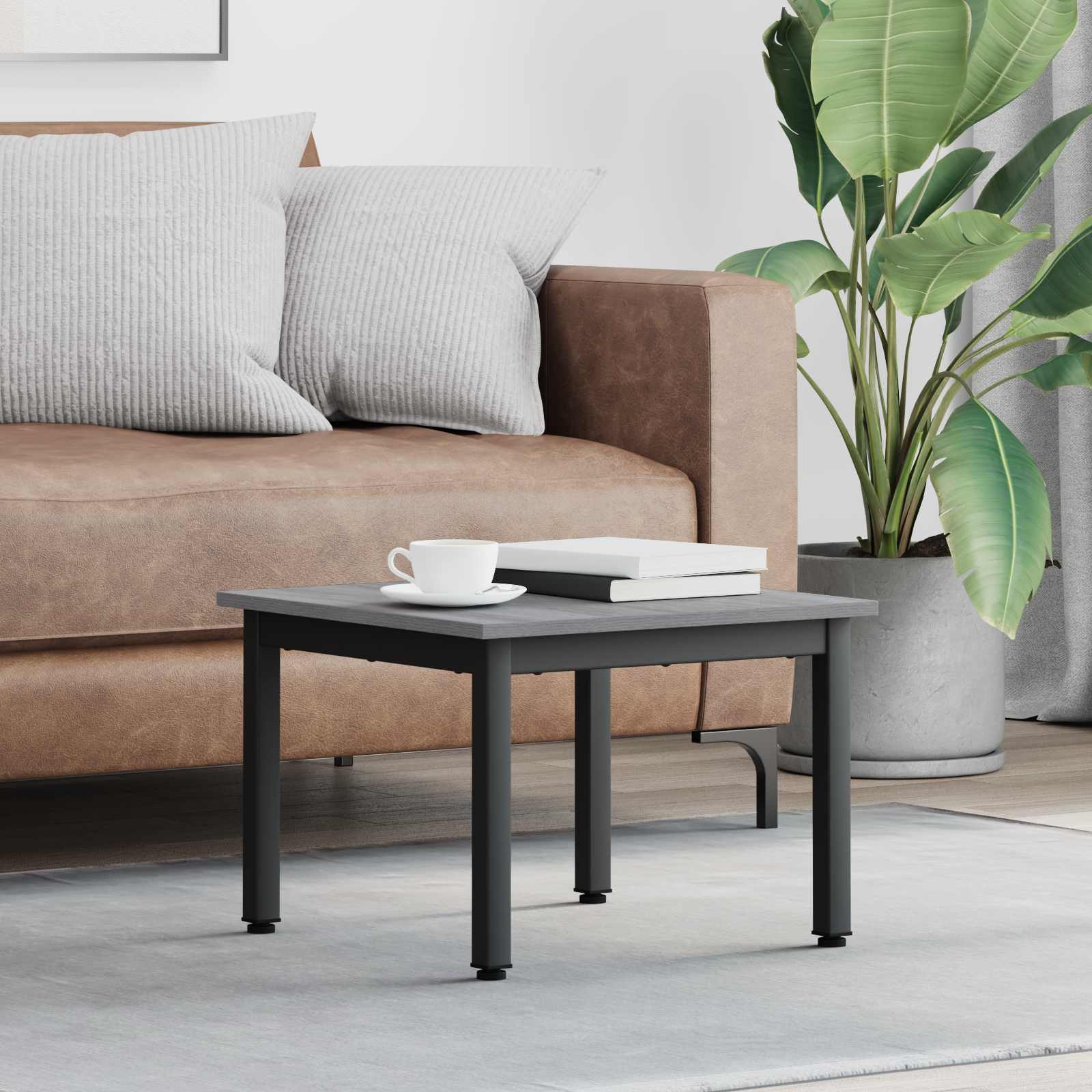 Sonoma Grey Coffee Table 100 x 100 x 45 cm Engineered Wood