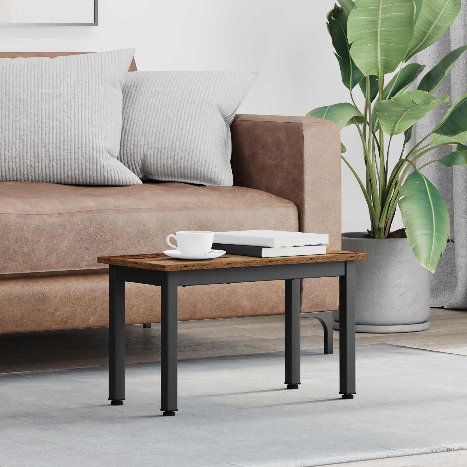 Sonoma Grey Coffee Table 100 x 100 x 45 cm Engineered Wood