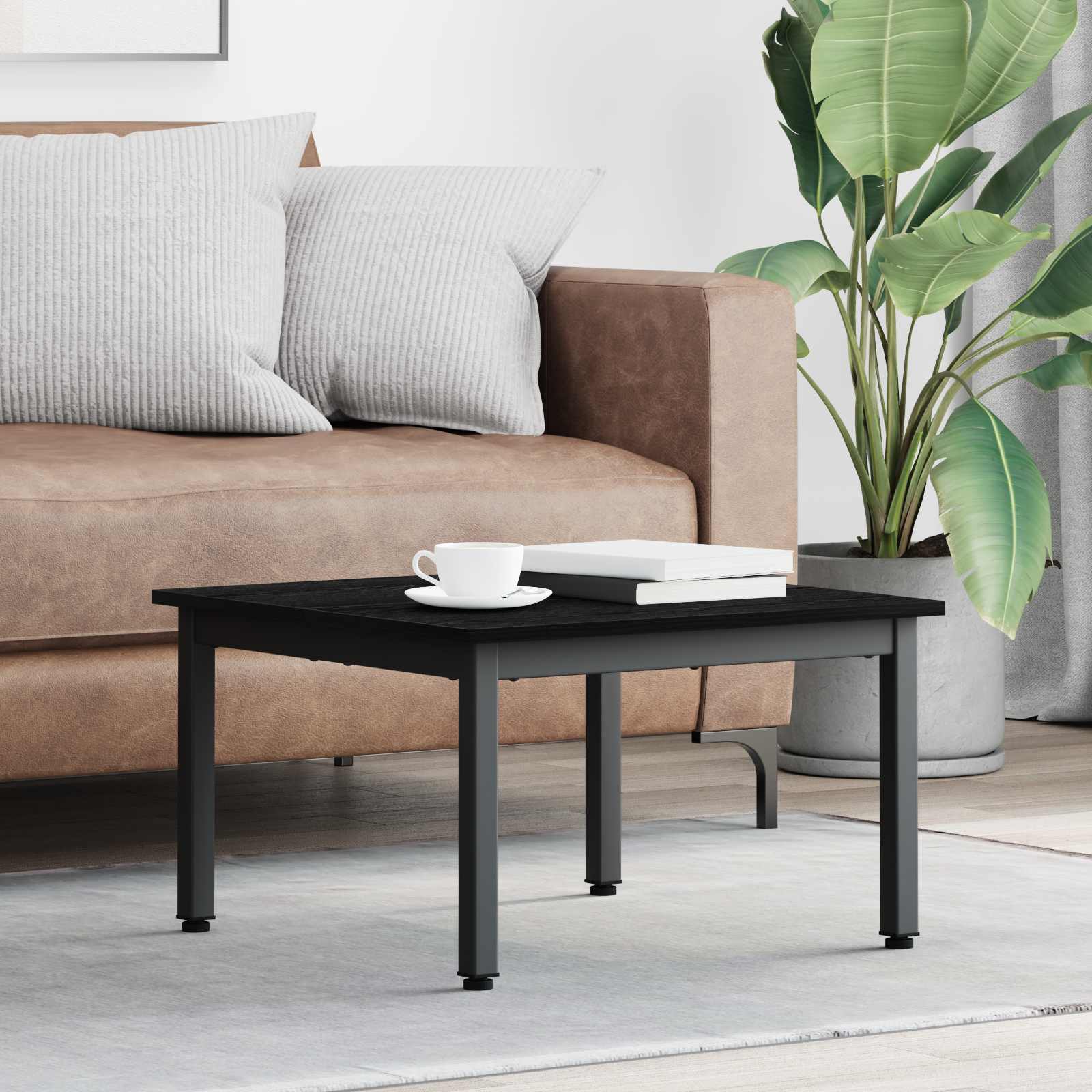 Sonoma Grey Coffee Table 100 x 100 x 45 cm Engineered Wood