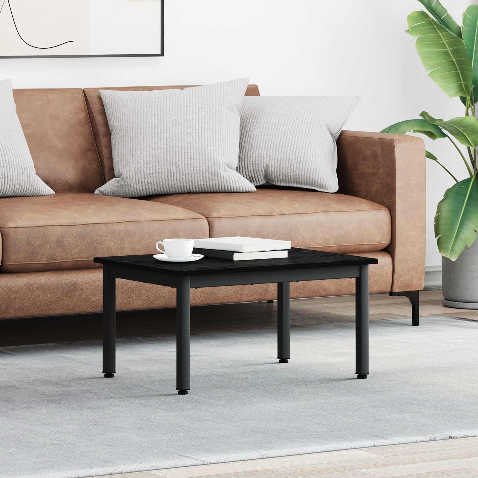 Sonoma Grey Coffee Table 100 x 100 x 45 cm Engineered Wood