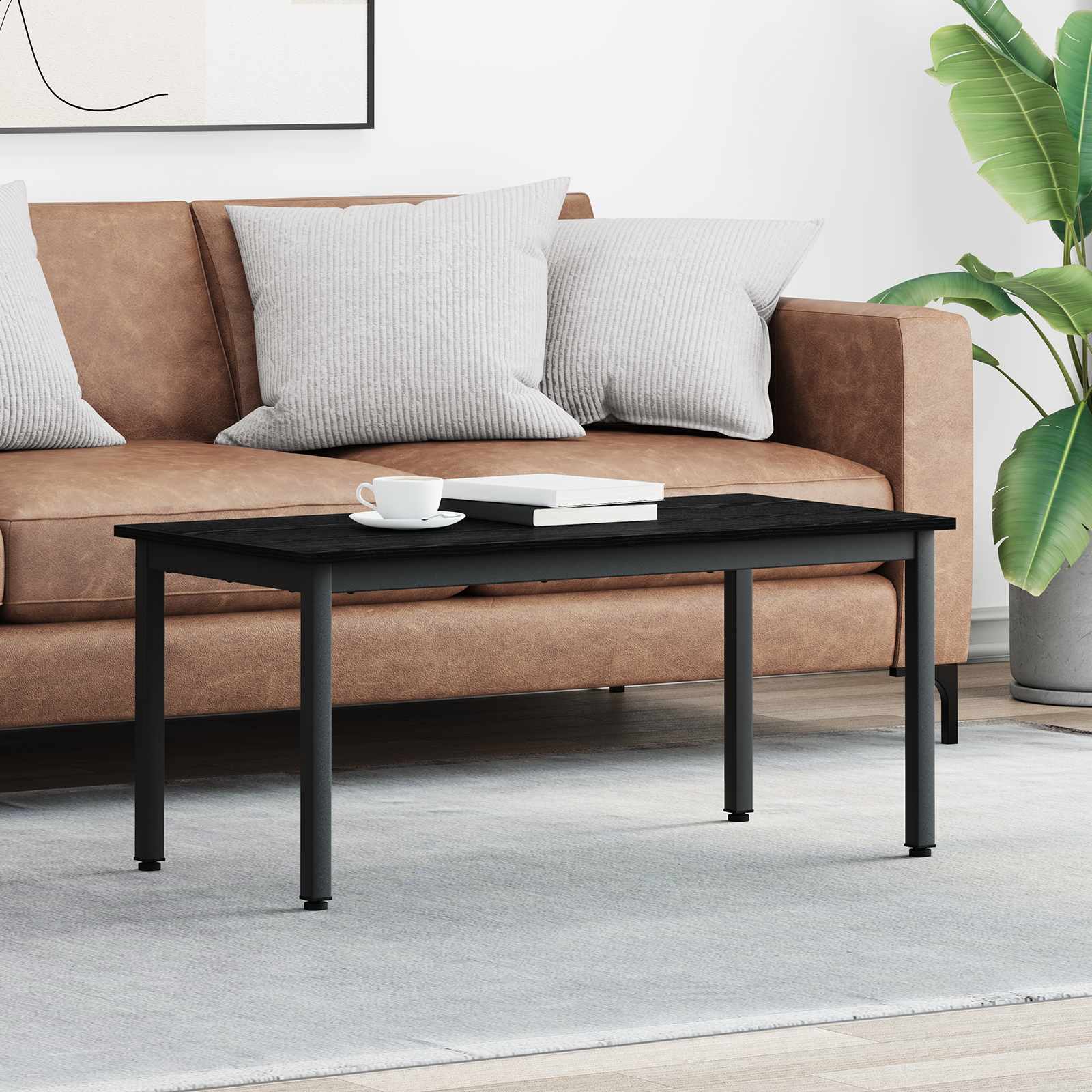 Sonoma Grey Coffee Table 100 x 100 x 45 cm Engineered Wood