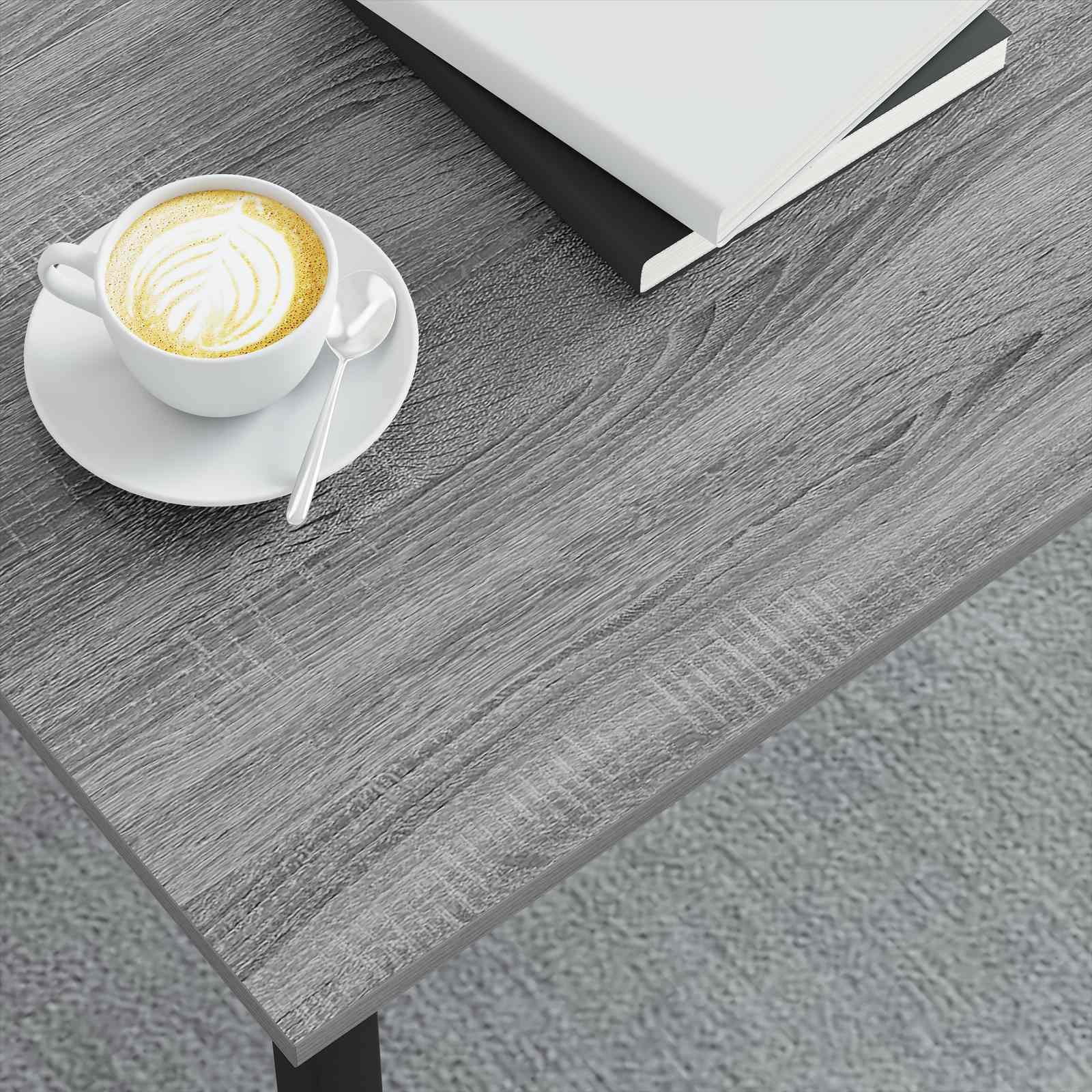 Mesa de Café Gris Sonoma 100 x 100 x 45 cm Madera de ingeniería