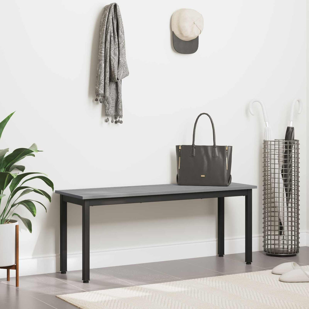 Banco Gris Sonoma 110 x 35 x 45 cm Madera de ingeniería