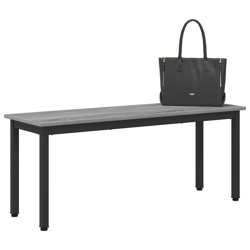 Banco Gris Sonoma 110 x 35 x 45 cm Madera de ingeniería