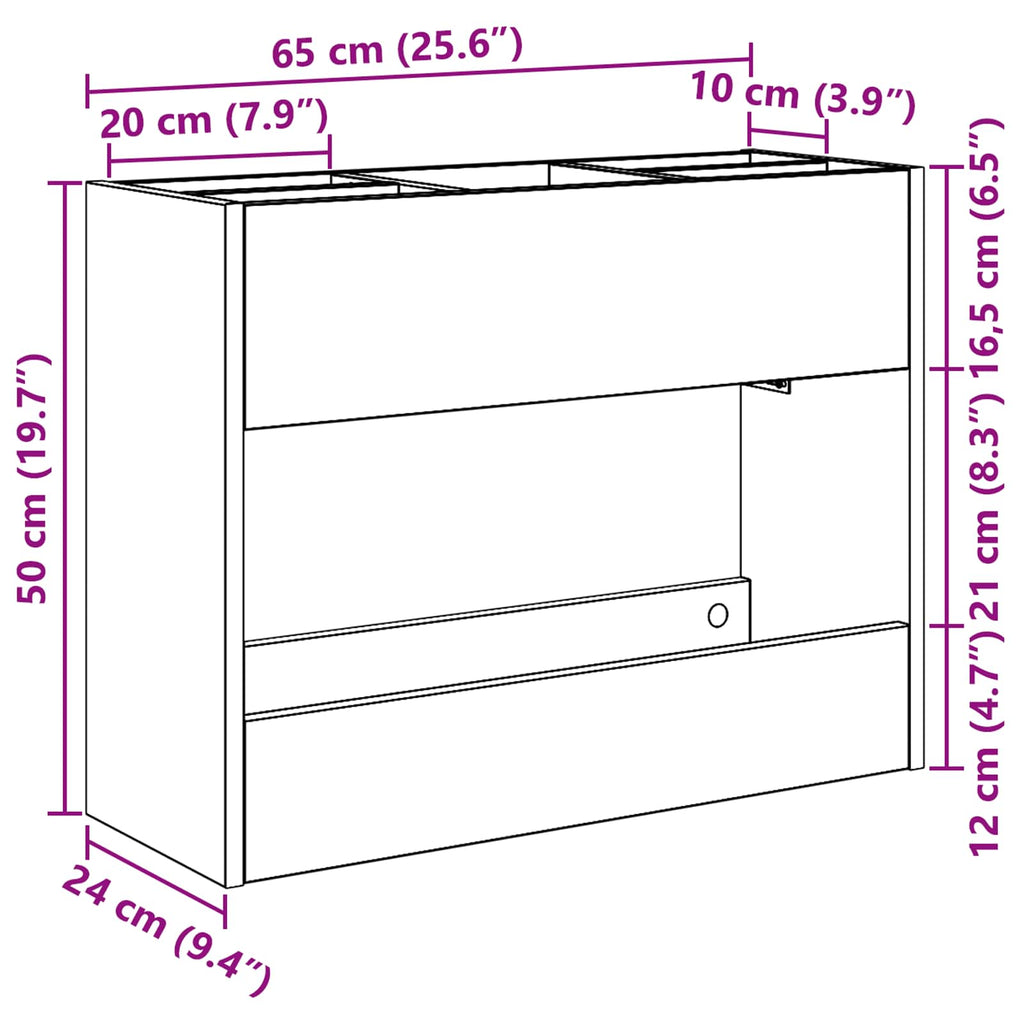 Soporte de Sombrilla 65 x 24 x 50 cm Madera de ingeniería