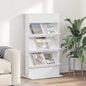 Magazine Rack 70 x 41 x 126 cm Engineered Wood