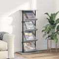 Estante de revistas con estante Gris Sonoma 68 x 40 x 123.5 cm