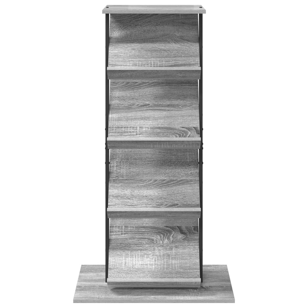Estante de revistas con estante Gris Sonoma 68 x 40 x 123.5 cm
