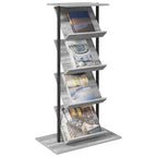 Estante de revistas con estante Gris Sonoma 68 x 40 x 123.5 cm