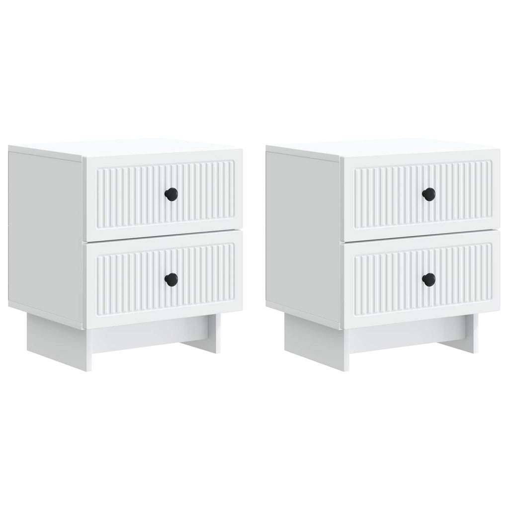Armario de Noche 2 pcs 43 x 34,5 x 47,5 cm Madera de Ingeniería