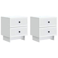 Armario de Noche 2 pcs 43 x 34,5 x 47,5 cm Madera de Ingeniería
