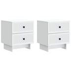 Armario de Noche 2 pcs 43 x 34,5 x 47,5 cm Madera de Ingeniería