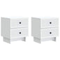 Armario de Noche 2 pcs 43 x 34,5 x 47,5 cm Madera de Ingeniería