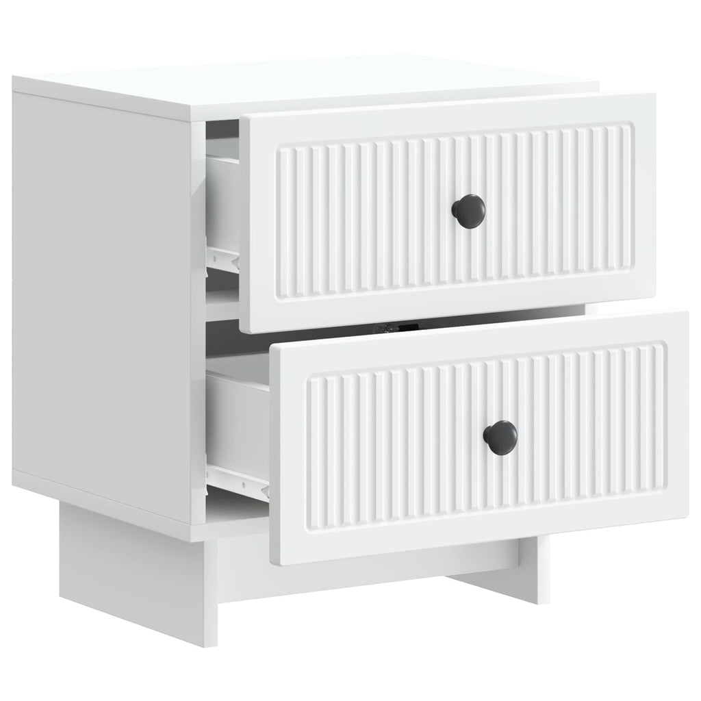 Armario de Noche 2 pcs 43 x 34,5 x 47,5 cm Madera de Ingeniería