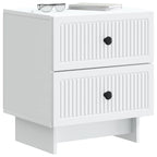 Armario de Noche 2 pcs 43 x 34,5 x 47,5 cm Madera de Ingeniería