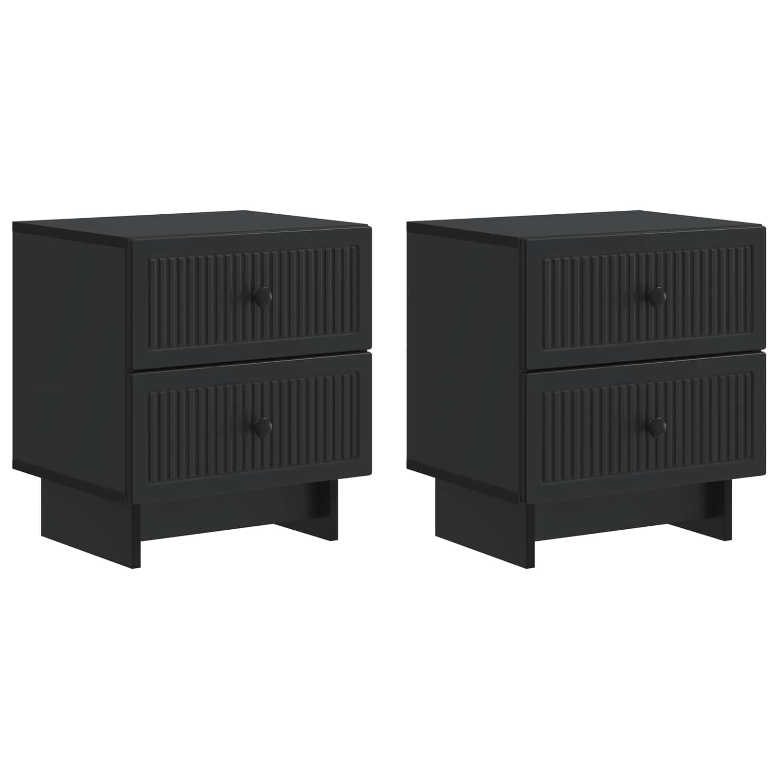 Armario de Noche 2 pcs 43 x 34,5 x 47,5 cm Madera de Ingeniería