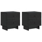Armario de Noche 2 pcs 43 x 34,5 x 47,5 cm Madera de Ingeniería