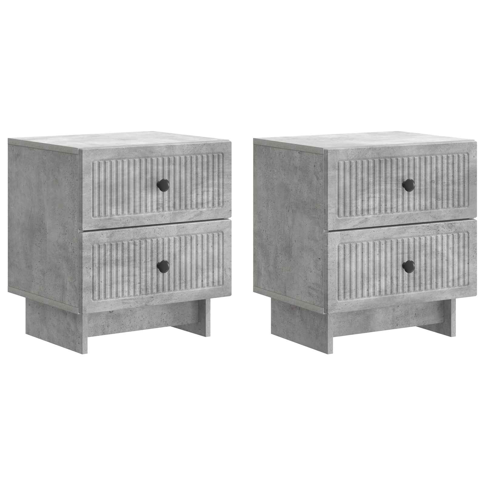 Armario de Noche 2 pcs 43 x 34,5 x 47,5 cm Madera de Ingeniería