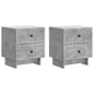 Armario de Noche 2 pcs 43 x 34,5 x 47,5 cm Madera de Ingeniería