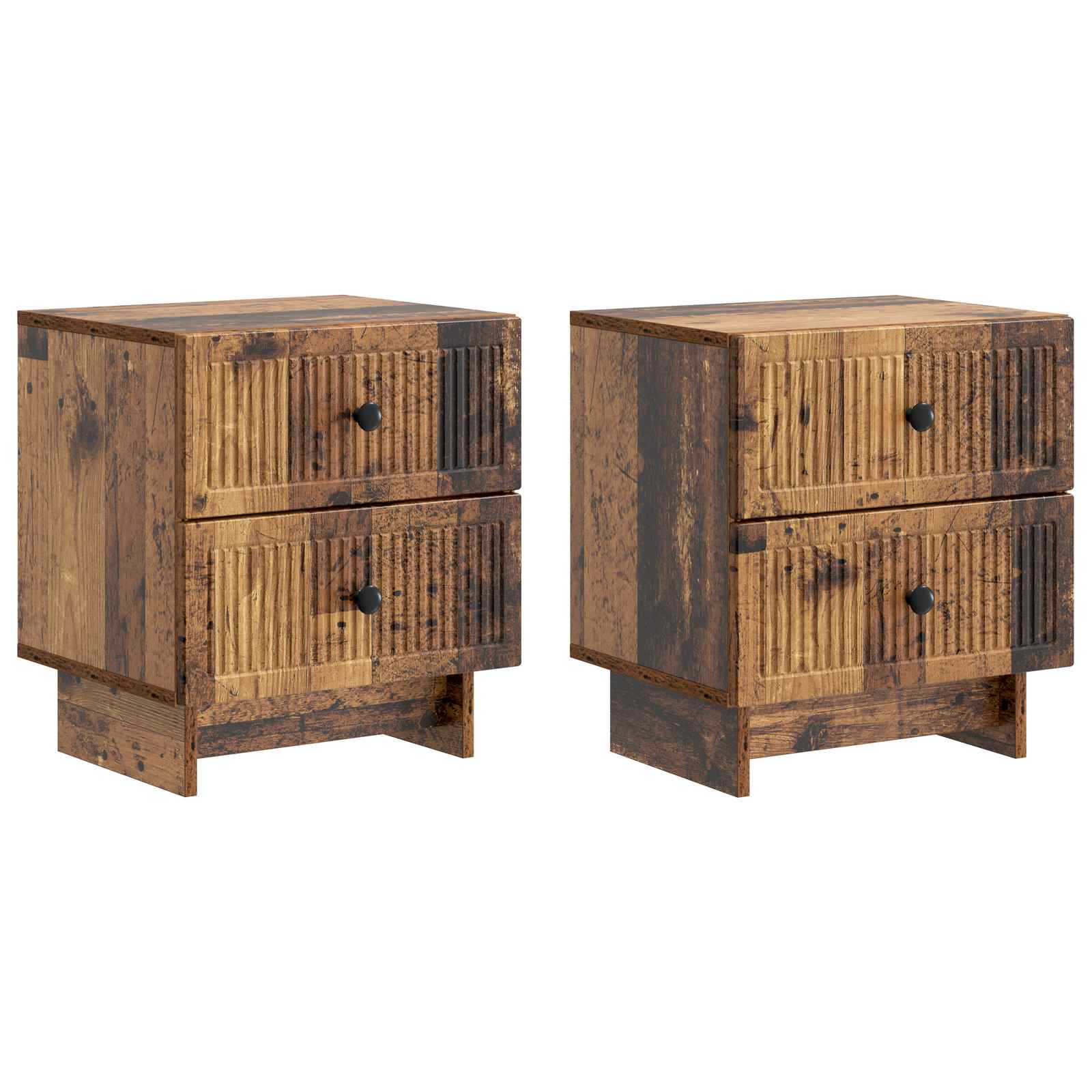 Armario de Noche 2 pcs 43 x 34,5 x 47,5 cm Madera de Ingeniería