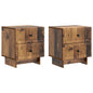 Armario de Noche 2 pcs 43 x 34,5 x 47,5 cm Madera de Ingeniería
