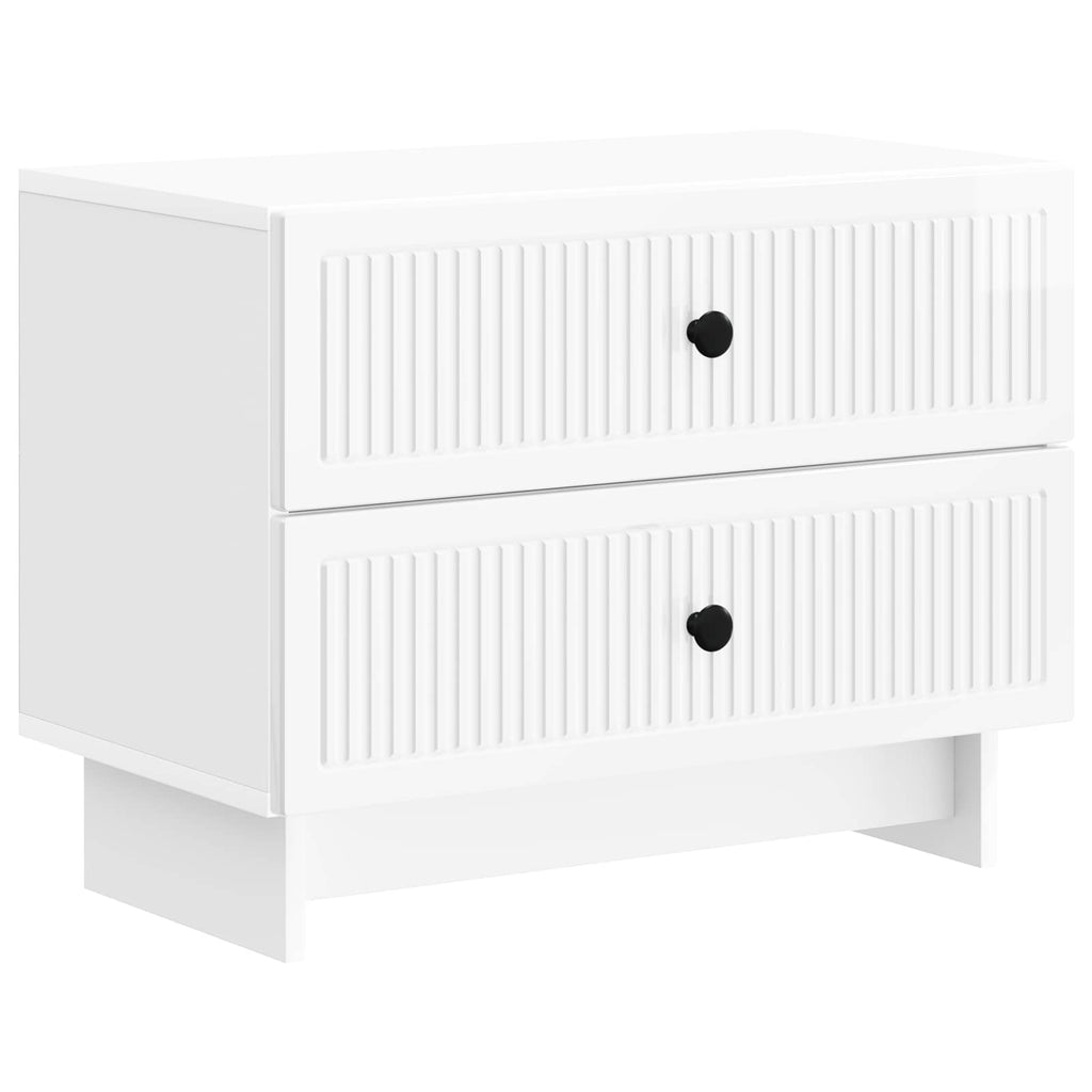 Armario de Noche con cajón Brillante 62 x 34,5 x 47,5 cm