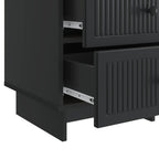 Armario de Noche Negro 43 x 41 x 66,5 cm Madera de Ingeniería